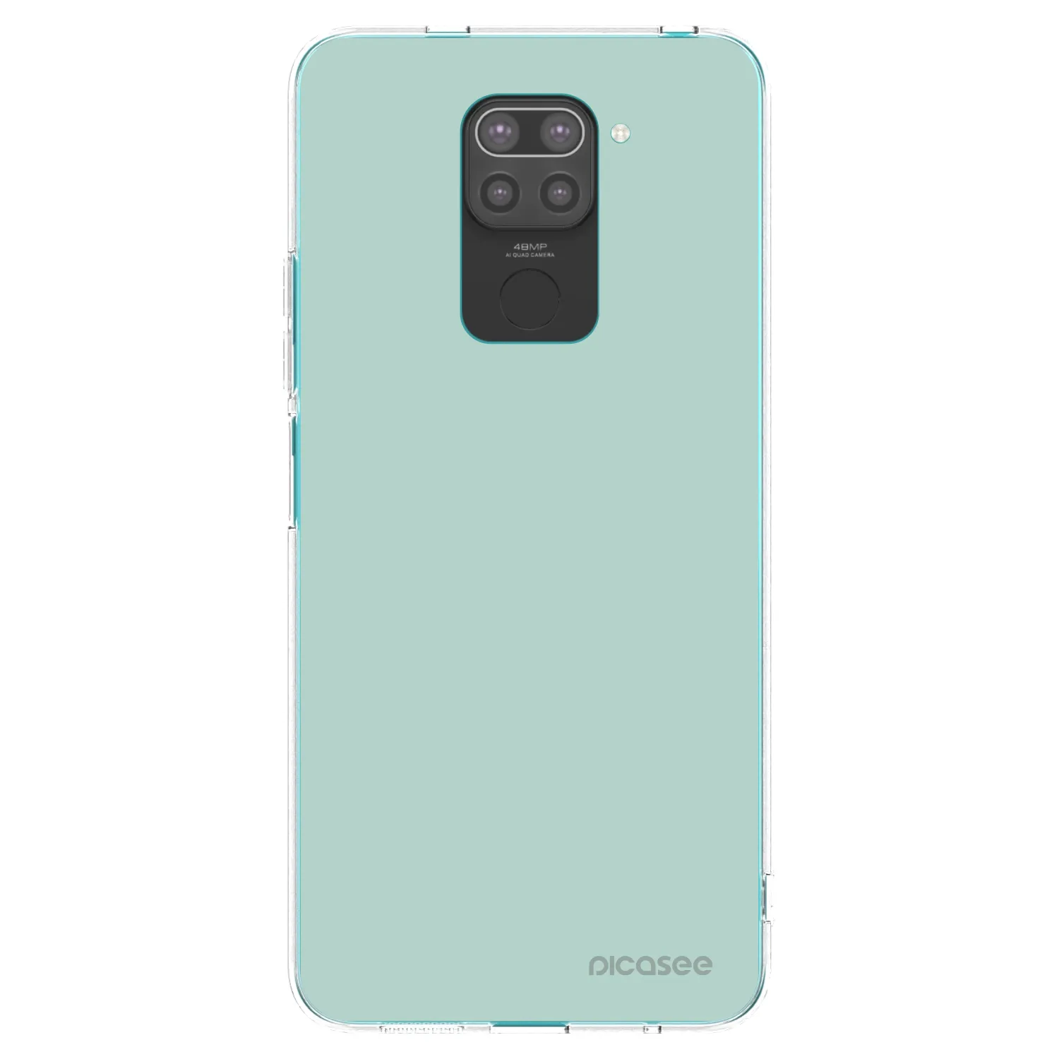 Picasee Μαύρη θήκη σιλικόνης για Xiaomi Redmi Note 9 - Pastel Charm