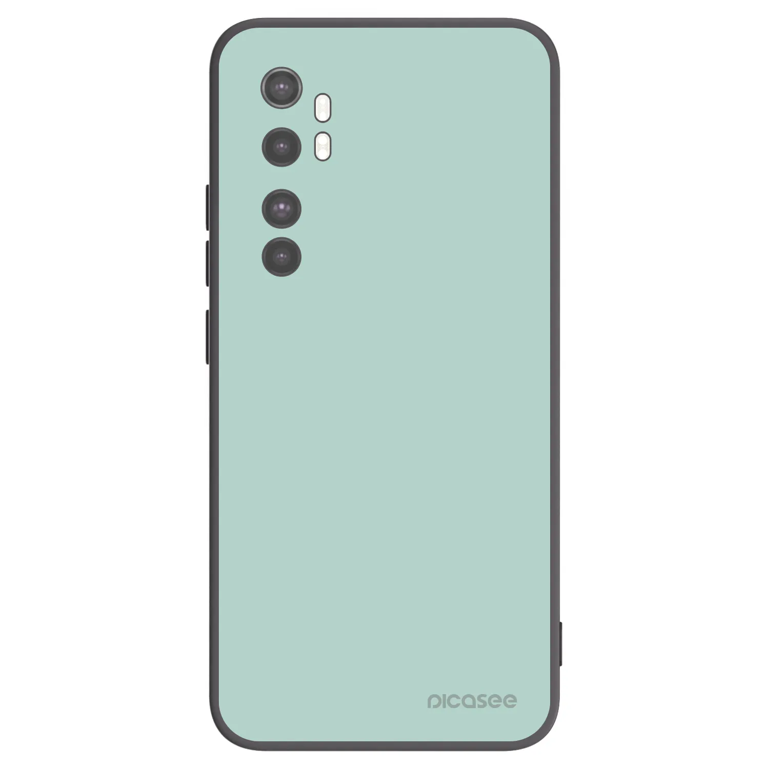 Picasee Μαύρη θήκη σιλικόνης για Xiaomi Mi Note 10 Lite - Pastel Charm