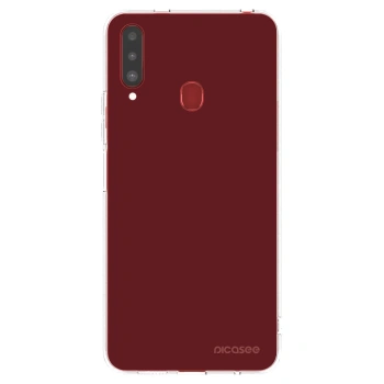 Picasee διαφανής θήκη σιλικόνης Samsung Galaxy A20s - Red Bliss