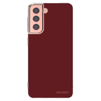 Picasee διαφανής θήκη σιλικόνης Samsung Galaxy S21 5G G991B - Red Bliss