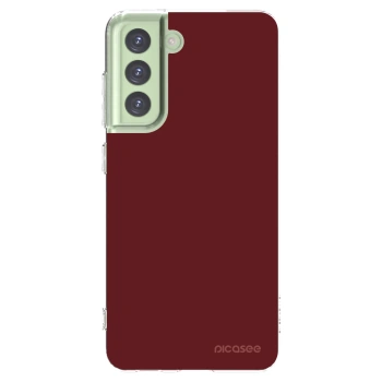 Picasee διαφανής θήκη σιλικόνης Samsung Galaxy S21 FE 5G - Red Bliss