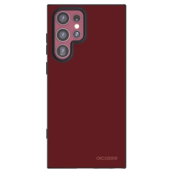 Picasee Μαύρη θήκη σιλικόνης για Samsung Galaxy S22 Ultra 5G - Red Bliss