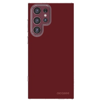 Picasee διαφανής θήκη σιλικόνης Samsung Galaxy S22 Ultra 5G - Red Bliss