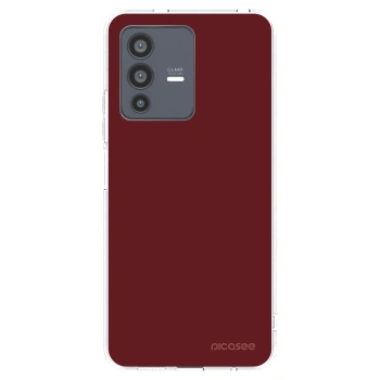 Picasee διαφανής θήκη σιλικόνης Vivo V23 5G - Red Bliss