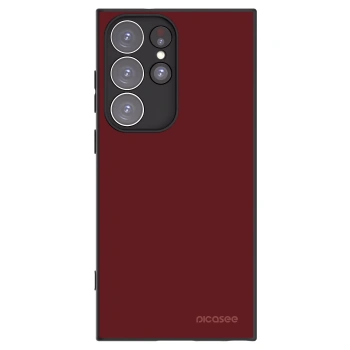 Picasee Μαύρη θήκη σιλικόνης για Samsung Galaxy S23 Ultra 5G - Red Bliss