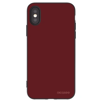 Picasee Μαύρη θήκη σιλικόνης για Apple iPhone X/XS - Red Bliss