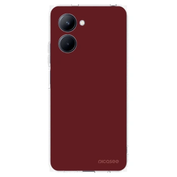 Picasee διαφανής θήκη σιλικόνης Realme C33 (2023) - Red Bliss