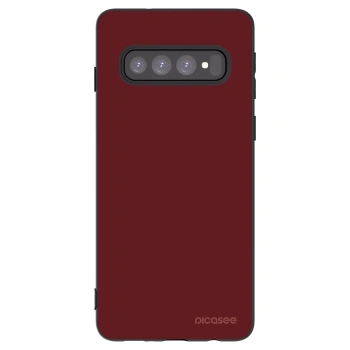 Picasee Μαύρη θήκη σιλικόνης για Samsung Galaxy S10 G973 - Red Bliss