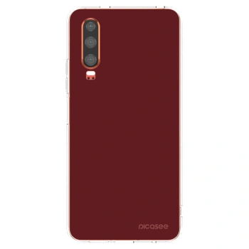 Picasee διαφανής θήκη σιλικόνης Huawei P30 - Red Bliss
