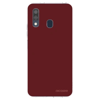 Picasee διαφανής θήκη σιλικόνης Samsung Galaxy A40 A405F - Red Bliss