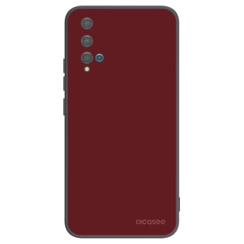 Picasee Μαύρη θήκη σιλικόνης για Huawei Nova 5T - Red Bliss