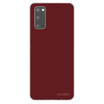Picasee διαφανής θήκη σιλικόνης Samsung Galaxy S20 G980F - Red Bliss