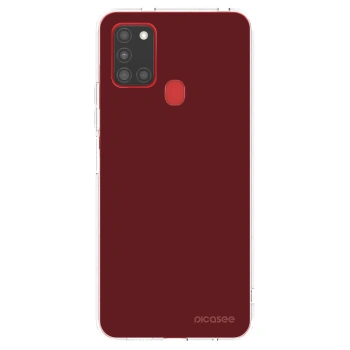 Picasee διαφανής θήκη σιλικόνης Samsung Galaxy A21s - Red Bliss