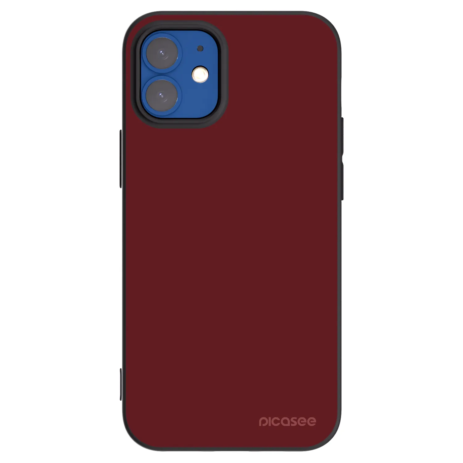 Picasee Μαύρη θήκη σιλικόνης για Apple iPhone 12 mini - Red Bliss