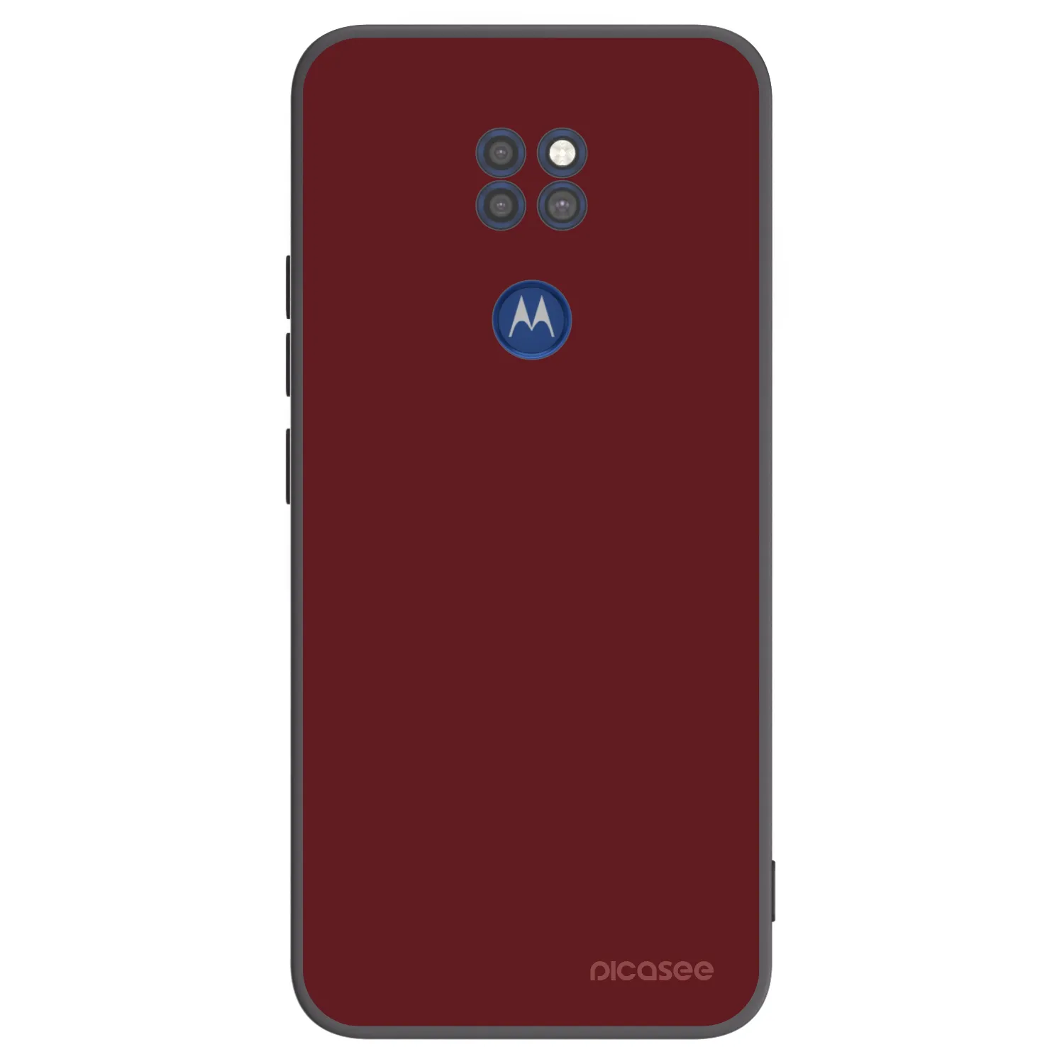 Picasee Μαύρη θήκη σιλικόνης για Motorola Moto G9 Play - Red Bliss