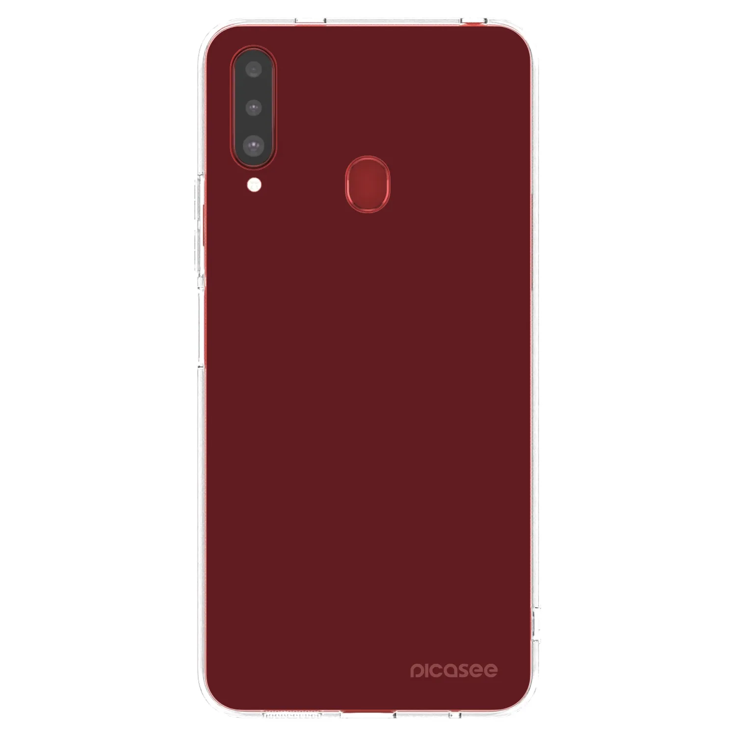 Picasee διαφανής θήκη σιλικόνης Samsung Galaxy A20s - Red Bliss