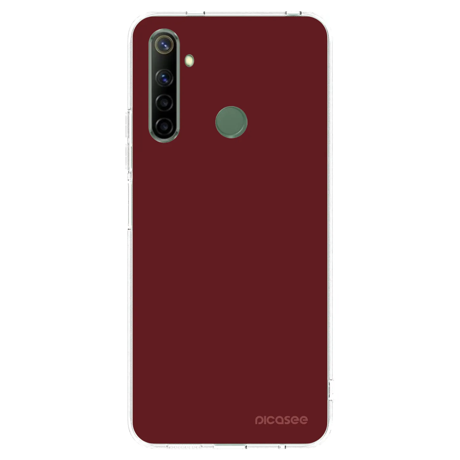 Picasee διαφανής θήκη σιλικόνης Realme 6i - Red Bliss