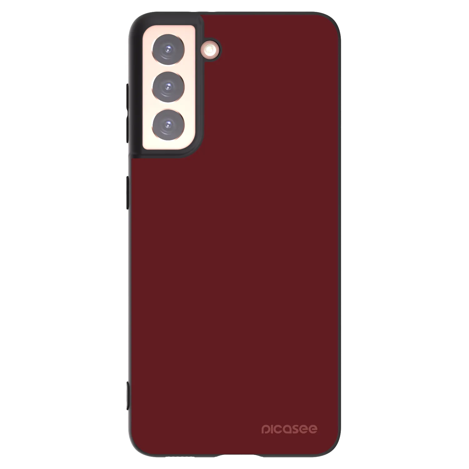 Picasee Μαύρη θήκη σιλικόνης για Samsung Galaxy S21 5G G991B - Red Bliss