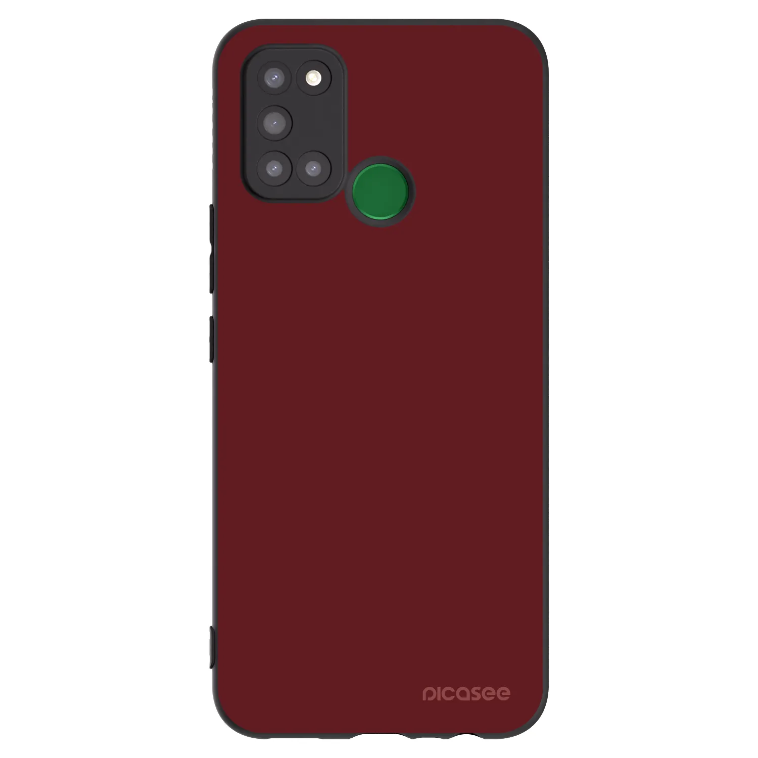 Picasee Μαύρη θήκη σιλικόνης για Realme 7i - Red Bliss