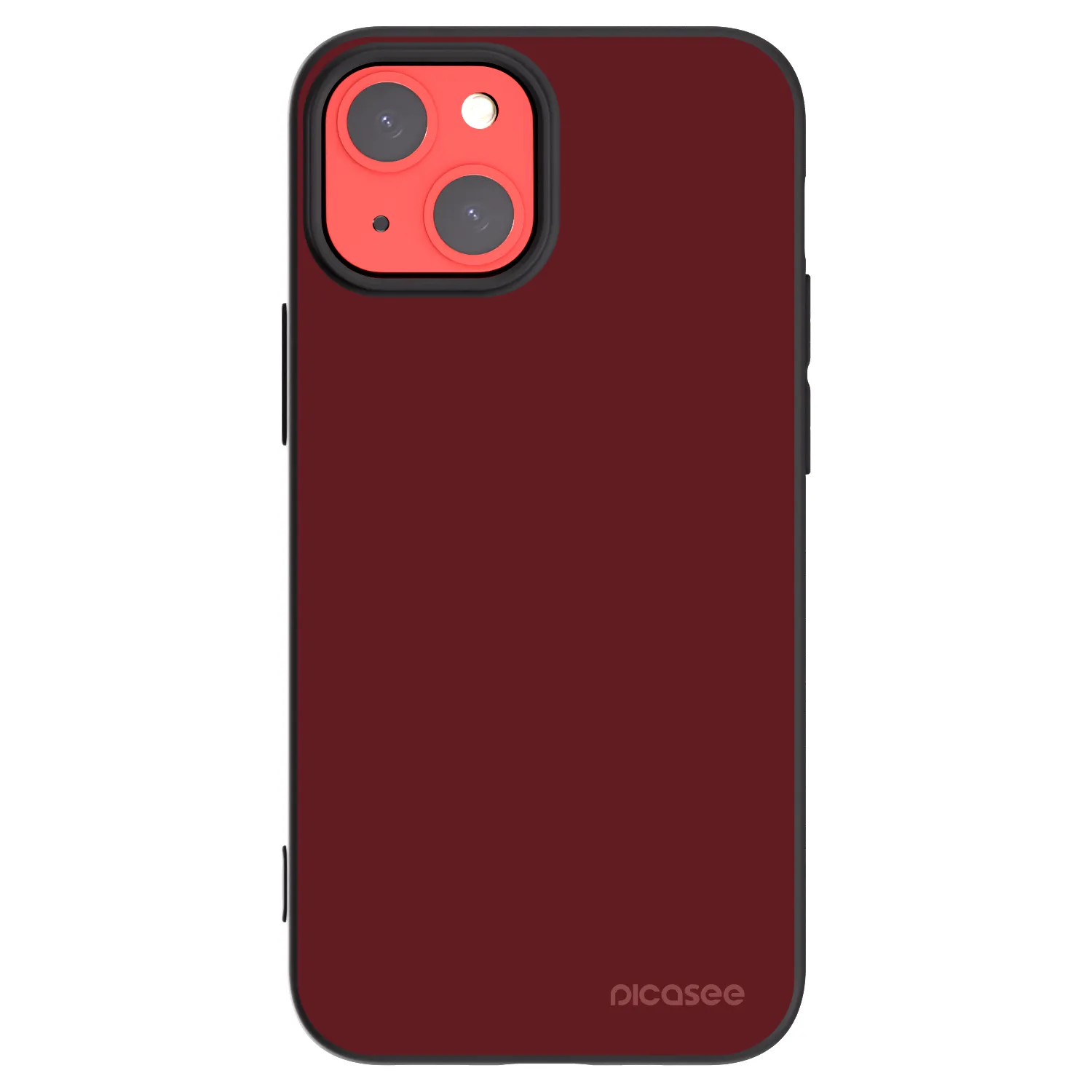 Picasee Μαύρη θήκη σιλικόνης για Apple iPhone 13 mini - Red Bliss
