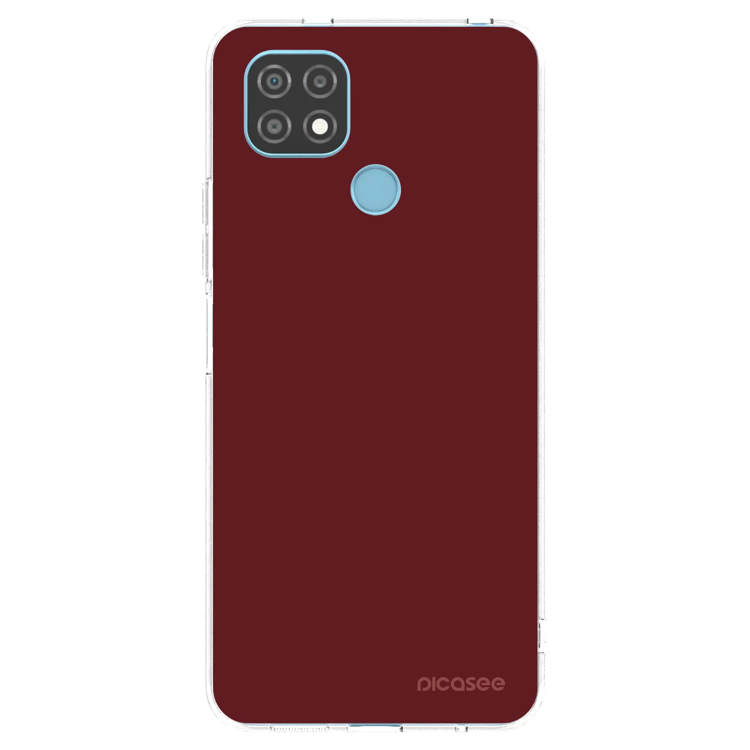Picasee διαφανής θήκη σιλικόνης Realme C21 - Red Bliss