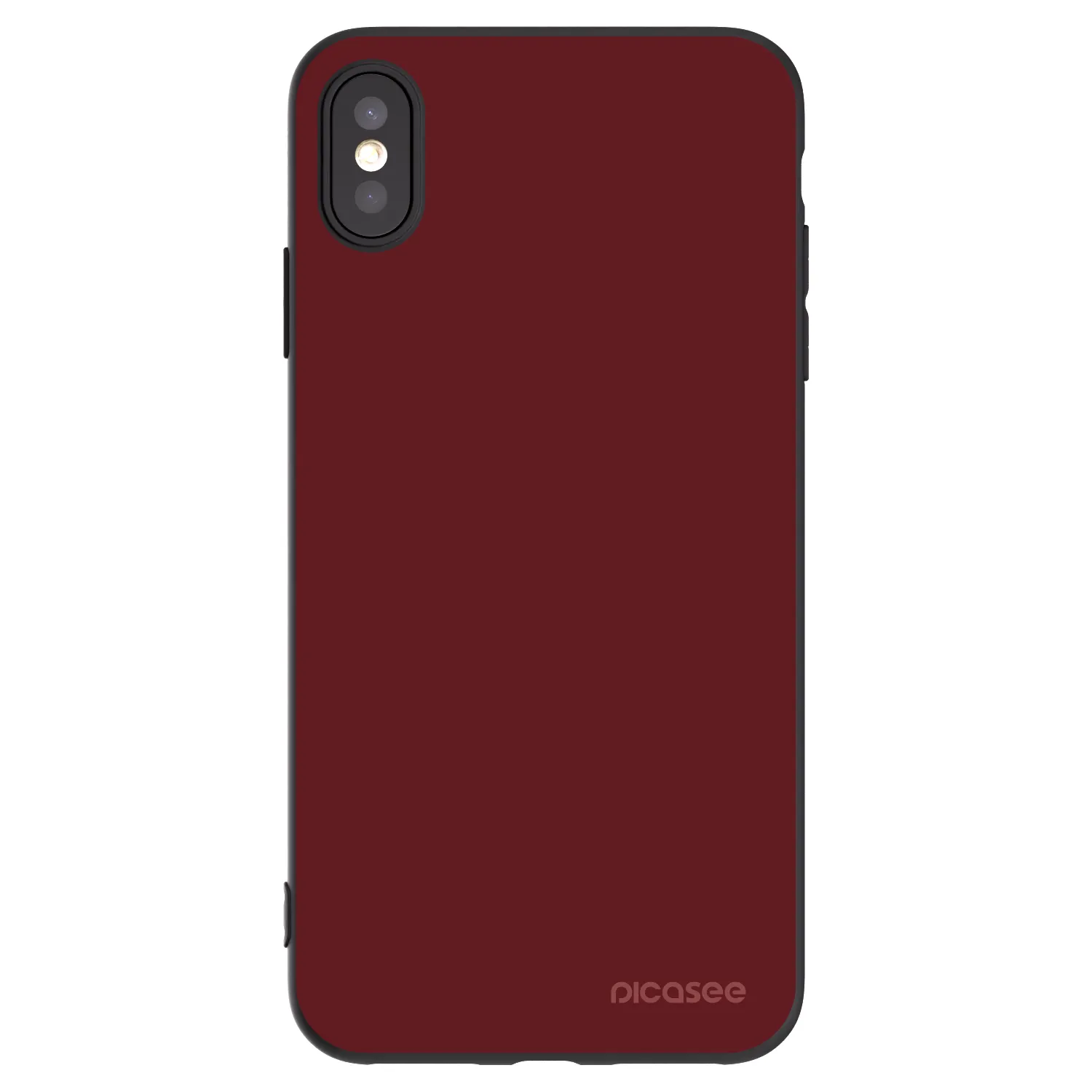 Picasee Μαύρη θήκη σιλικόνης για Apple iPhone XS Max - Red Bliss