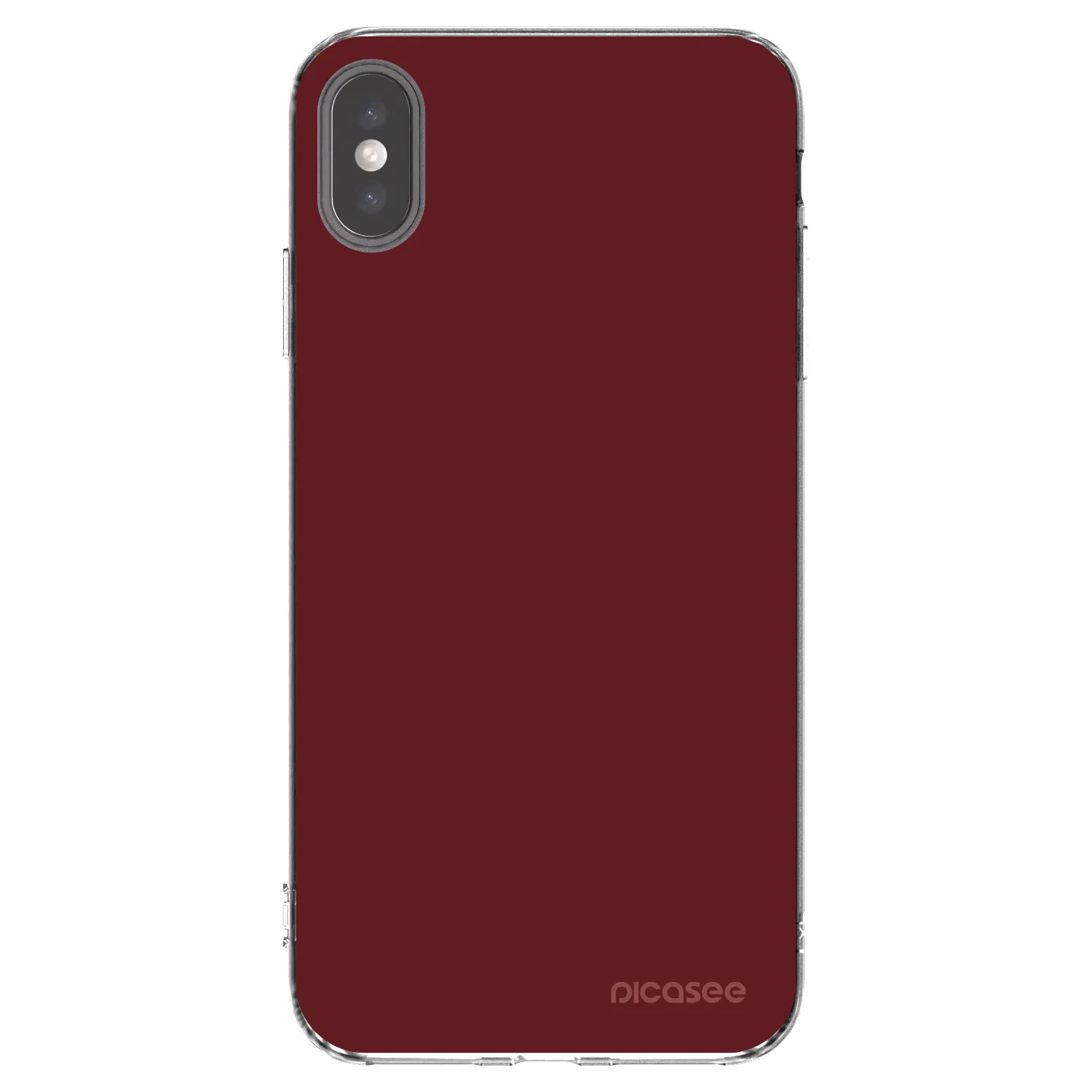 Picasee διαφανής θήκη σιλικόνης Apple iPhone XS Max - Red Bliss