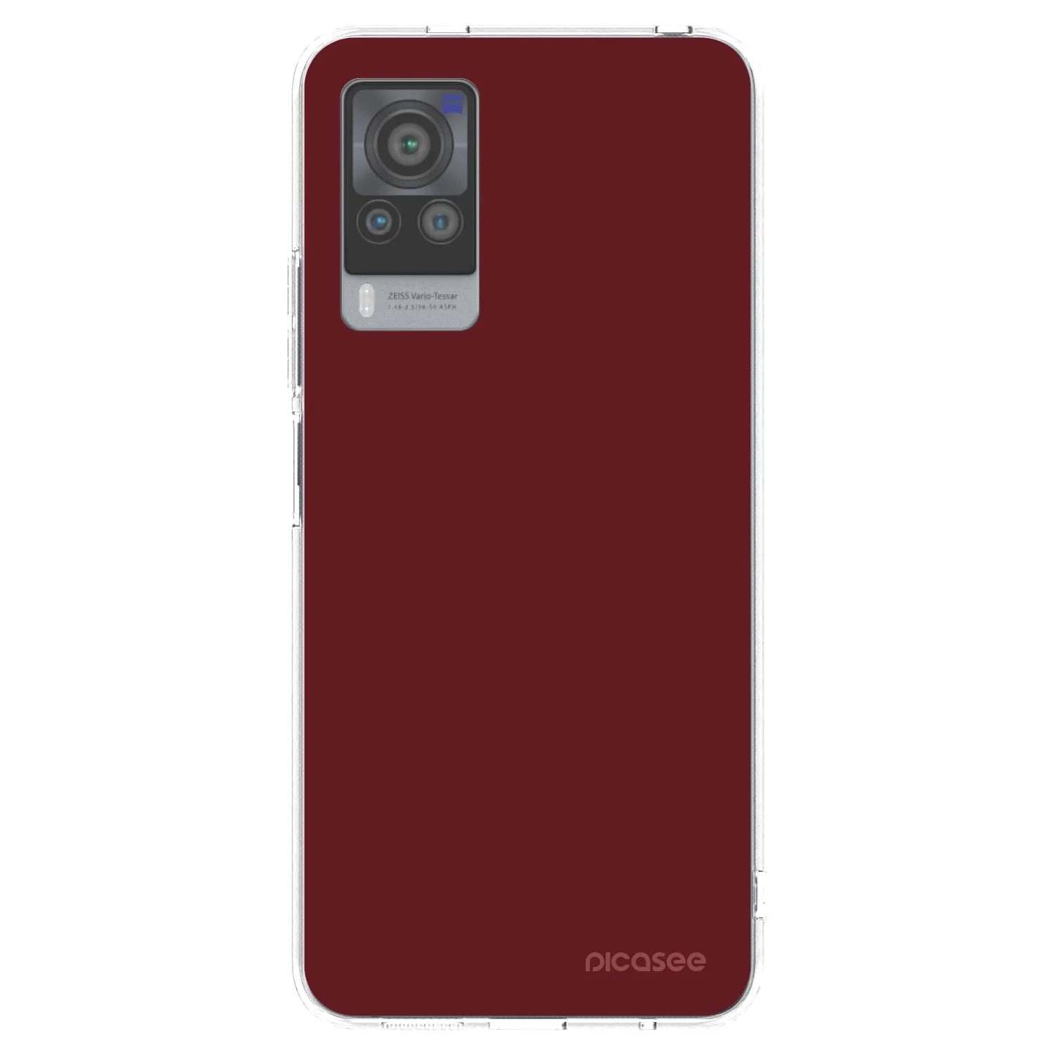 Picasee διαφανής θήκη σιλικόνης Vivo X60 Pro 5G - Red Bliss