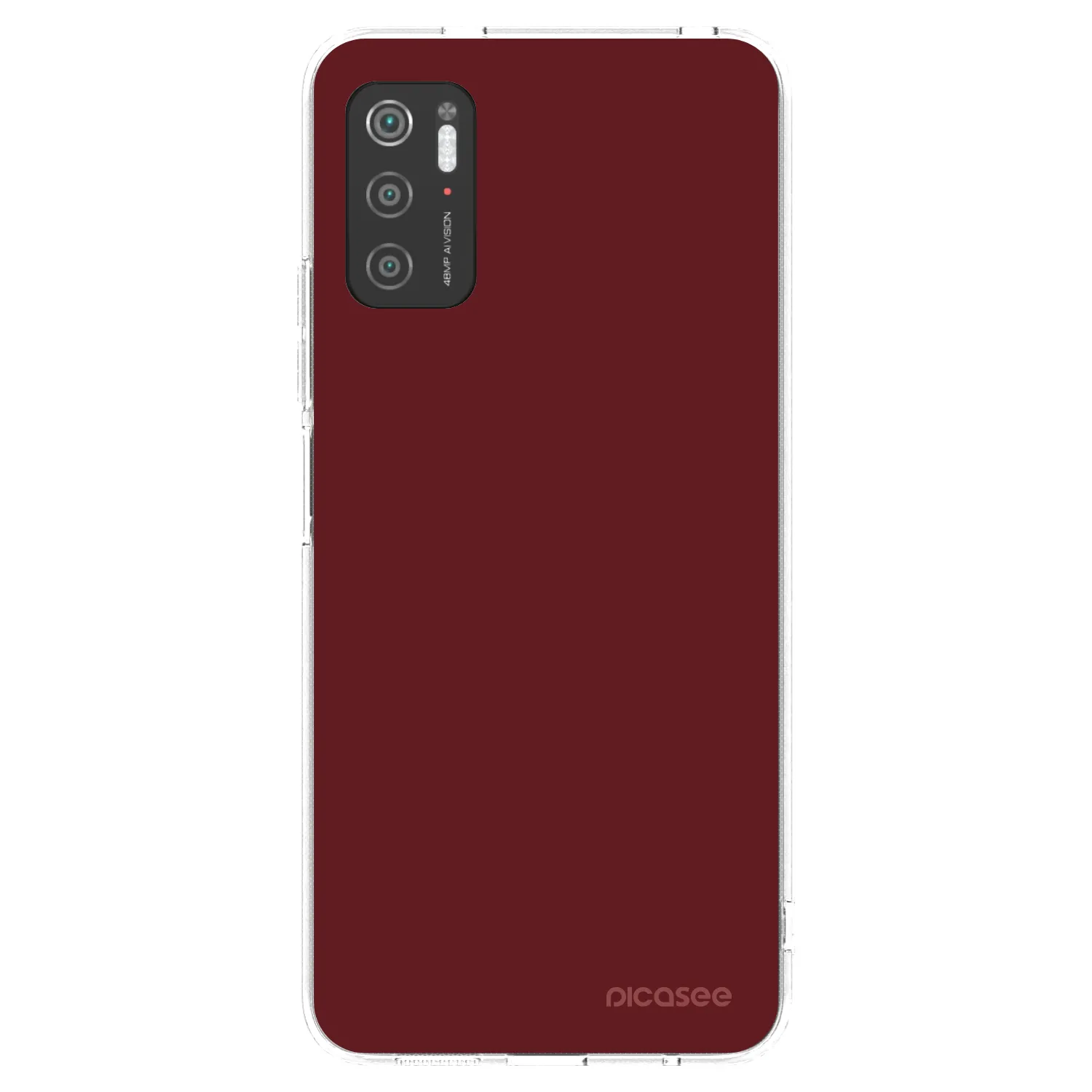 Picasee διαφανής θήκη σιλικόνης Xiaomi Poco M3 Pro 5G - Red Bliss