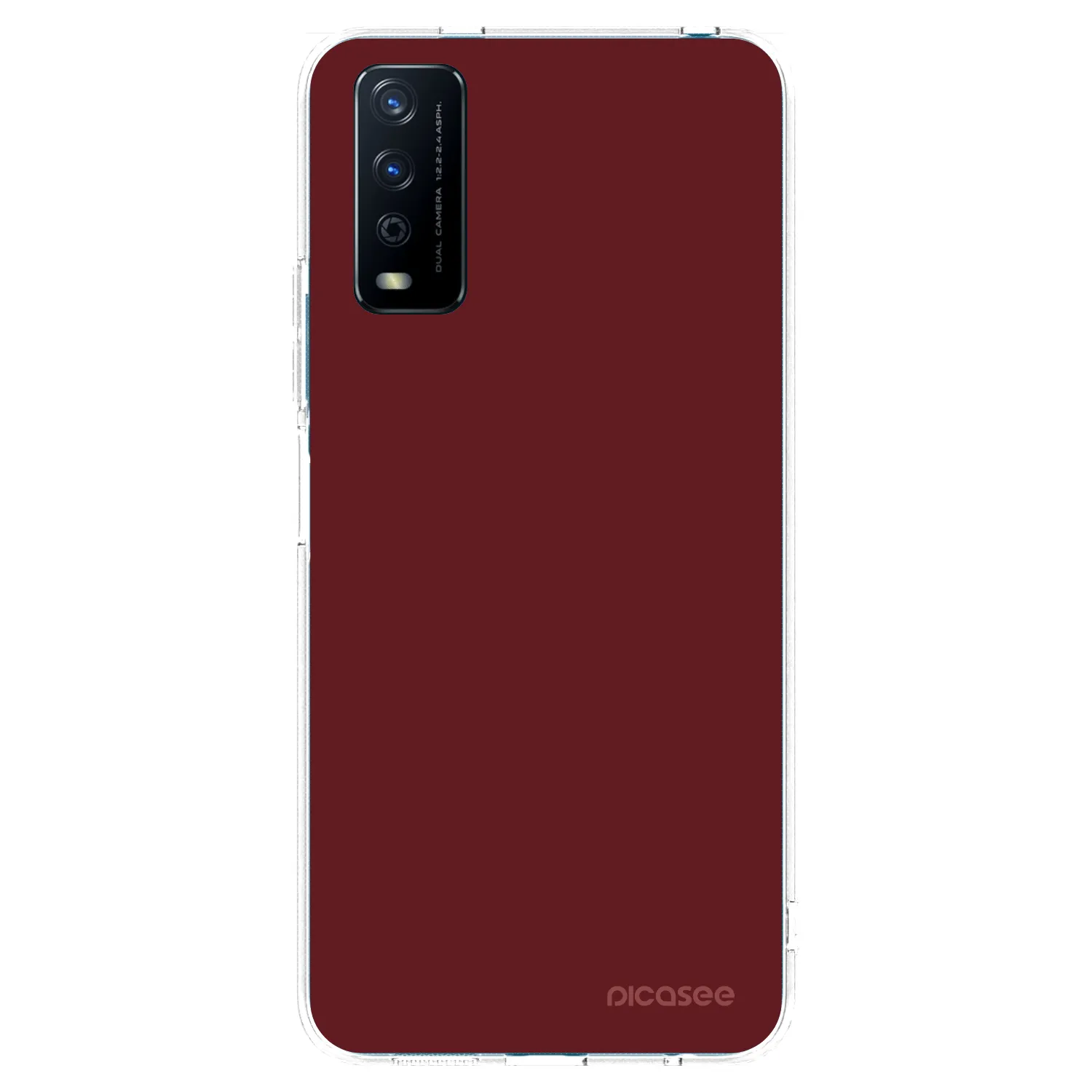 Picasee διαφανής θήκη σιλικόνης Vivo Y11s - Red Bliss