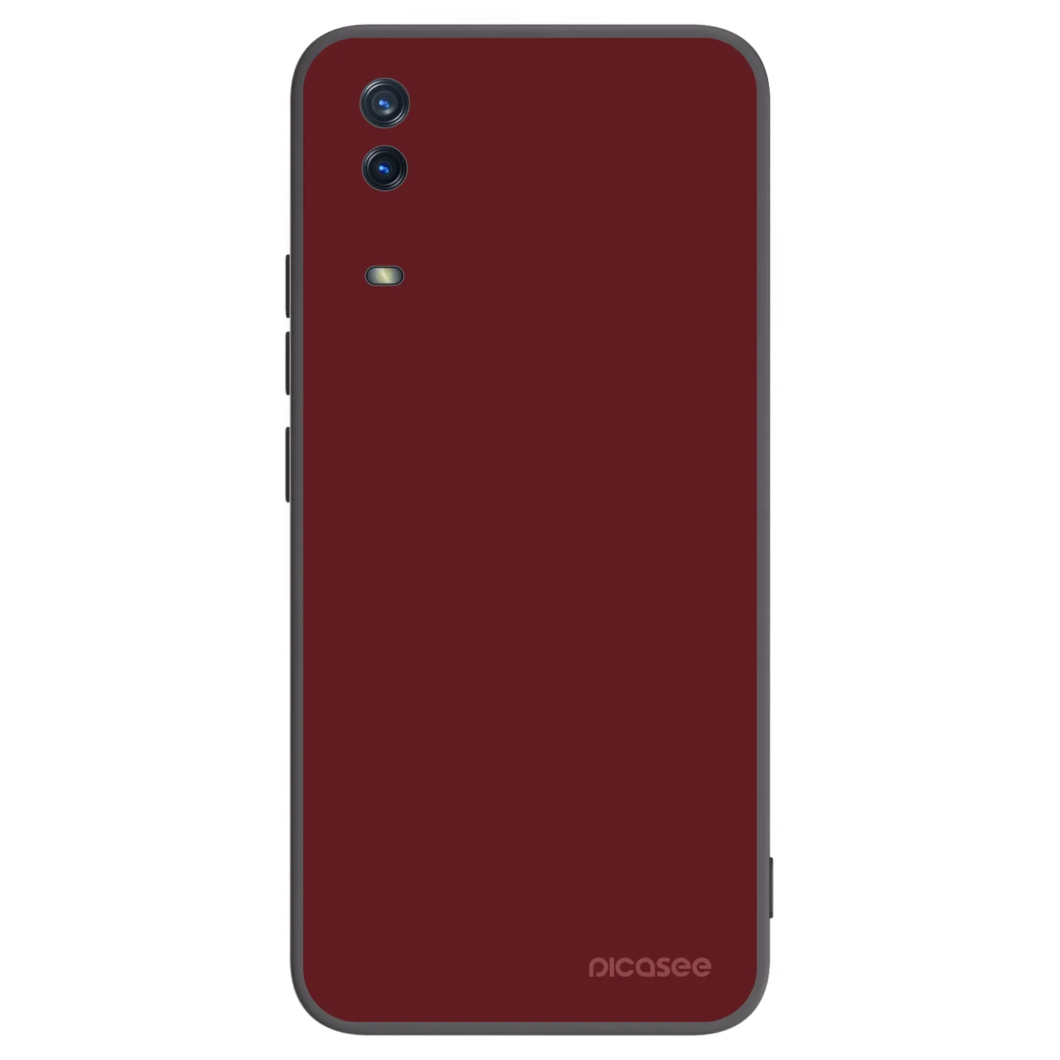 Picasee Μαύρη θήκη σιλικόνης για Vivo Y11s - Red Bliss