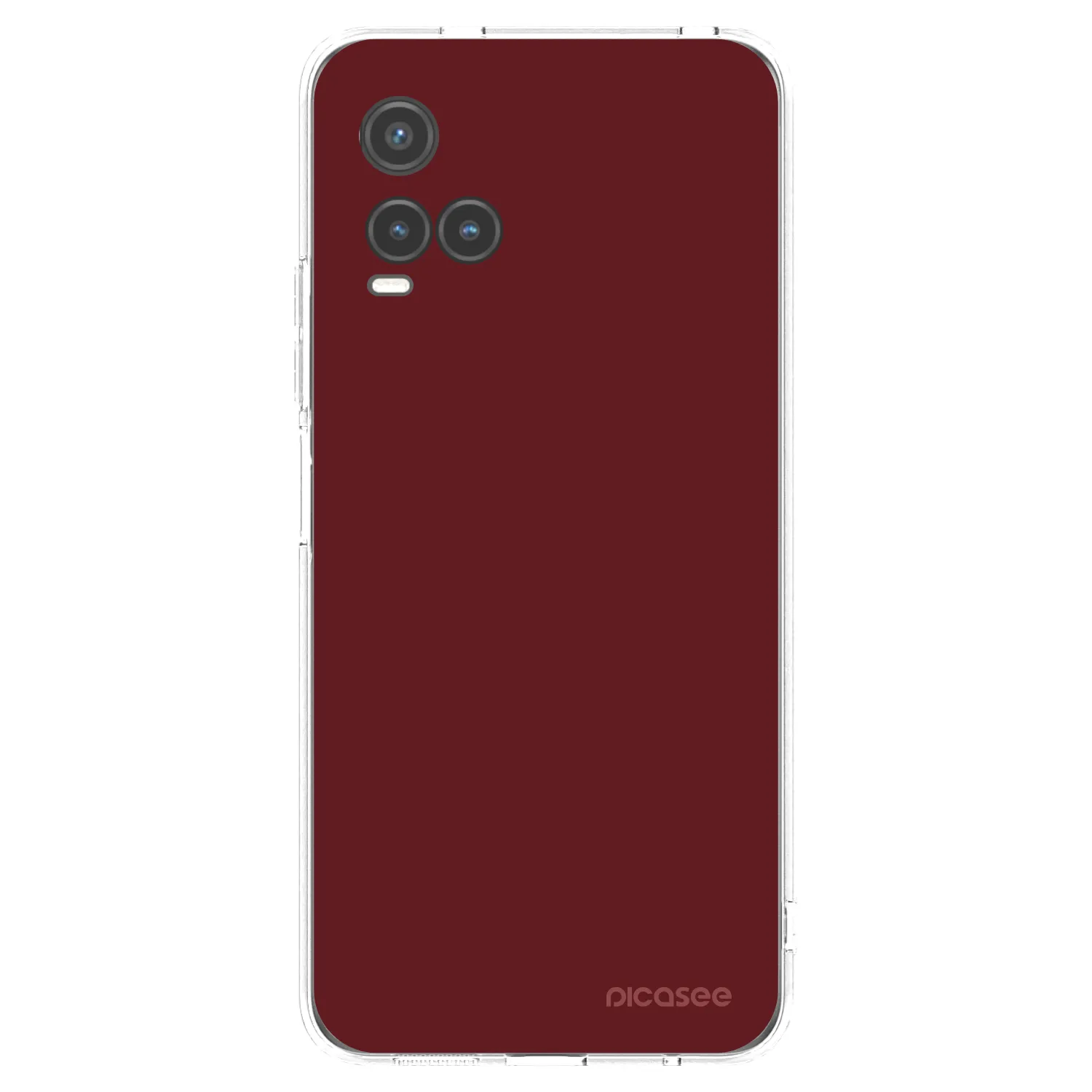 Picasee διαφανής θήκη σιλικόνης Vivo Y33s - Red Bliss