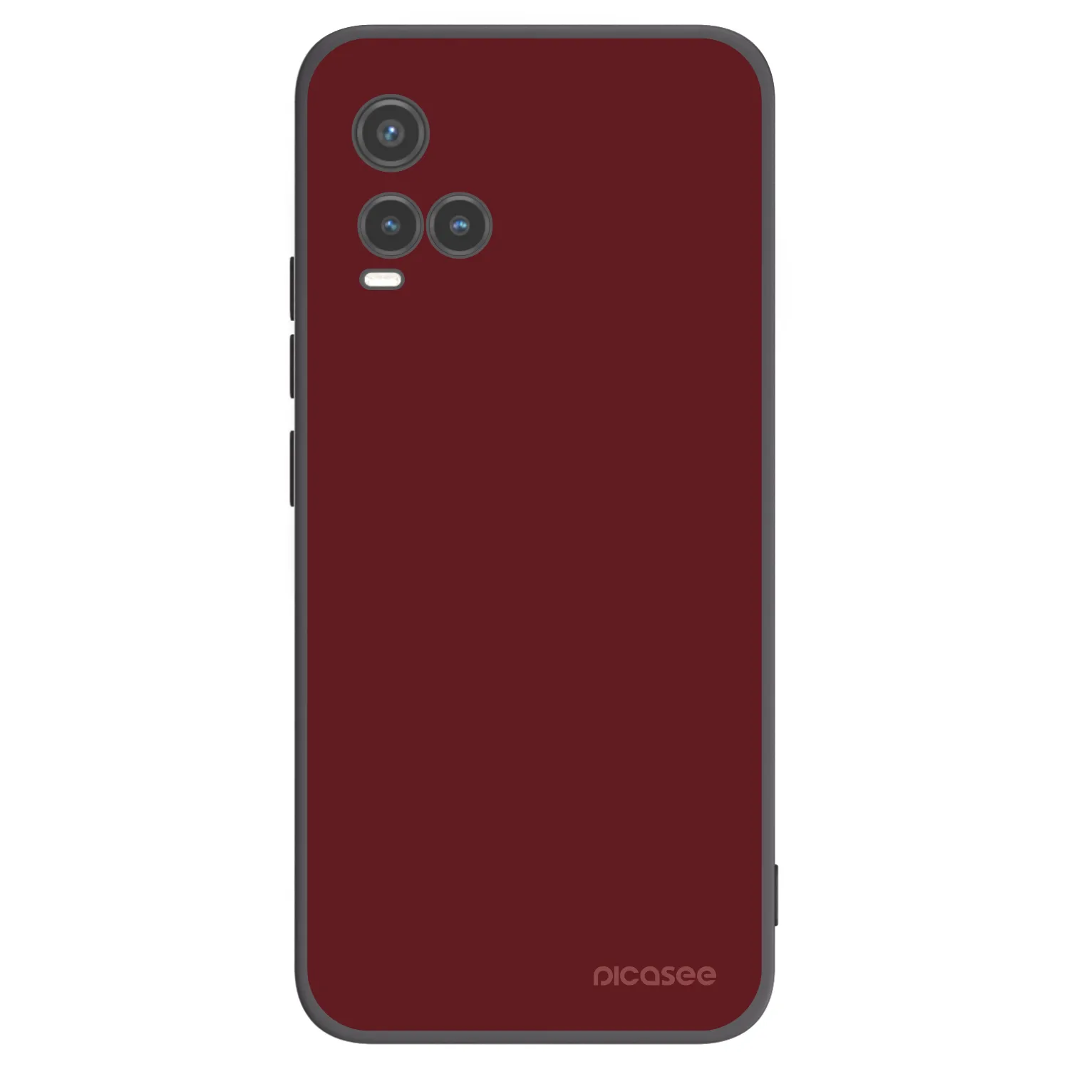 Picasee Μαύρη θήκη σιλικόνης για Vivo Y33s - Red Bliss