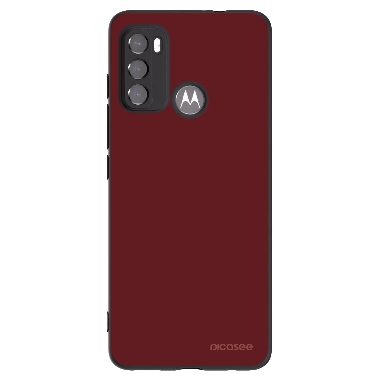 Picasee Μαύρη θήκη σιλικόνης για Motorola Moto G60 - Red Bliss