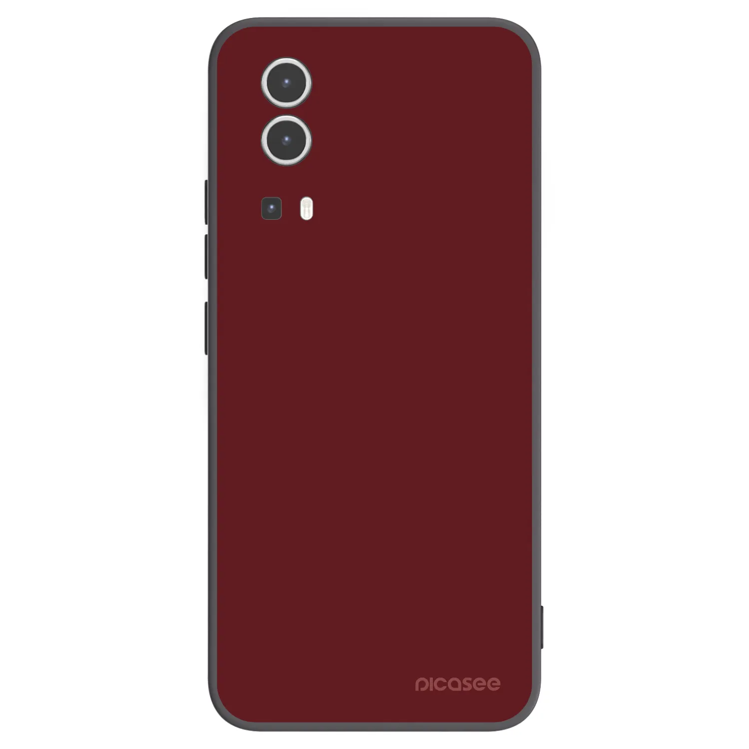 Picasee Μαύρη θήκη σιλικόνης για Vivo Y72 5G - Red Bliss