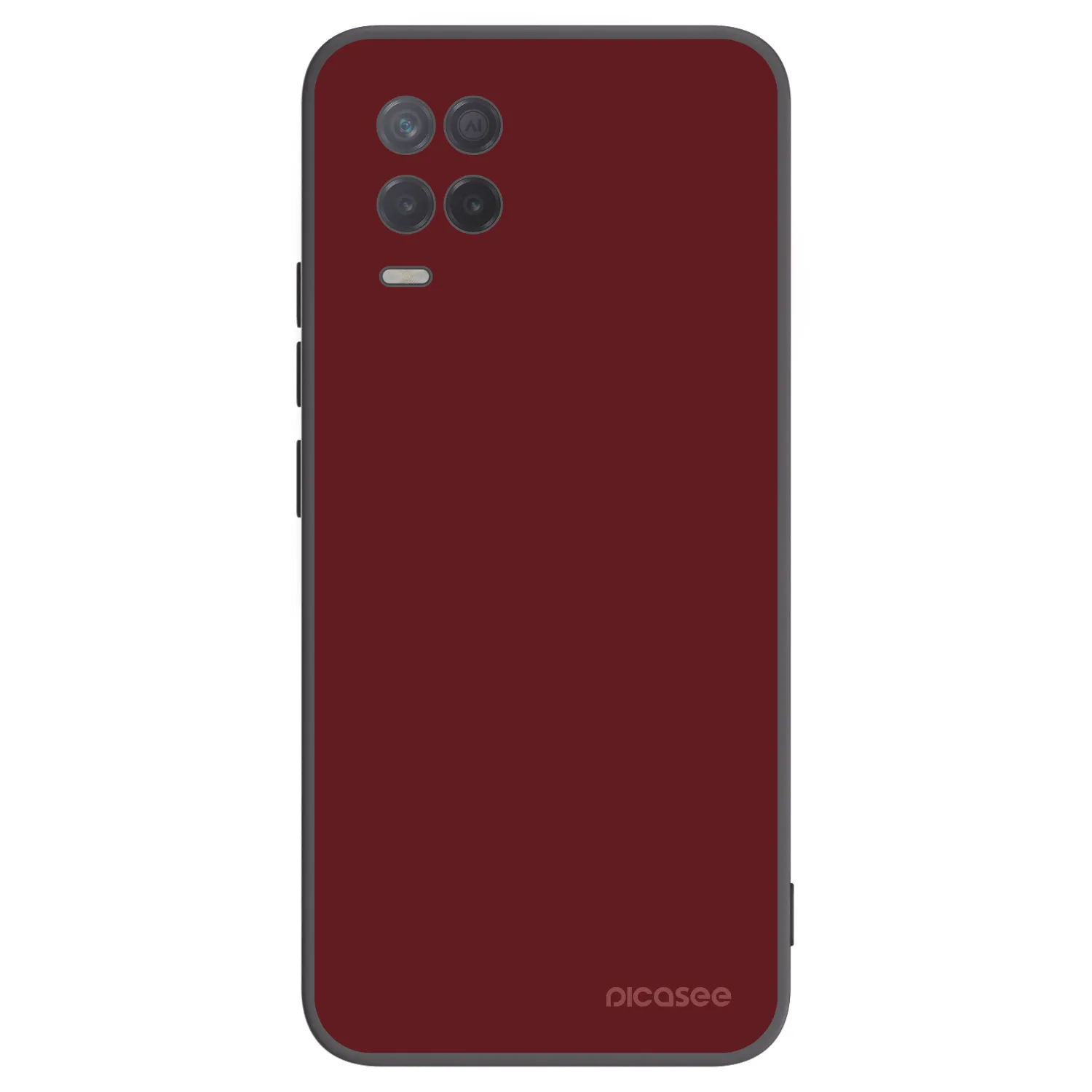 Picasee Μαύρη θήκη σιλικόνης για Realme 8 5G - Red Bliss