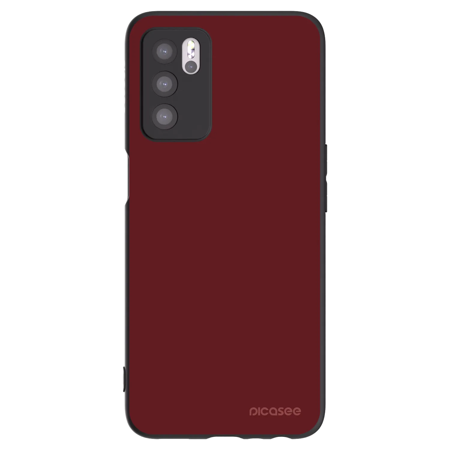 Picasee Μαύρη θήκη σιλικόνης για OPPO A16 - Red Bliss