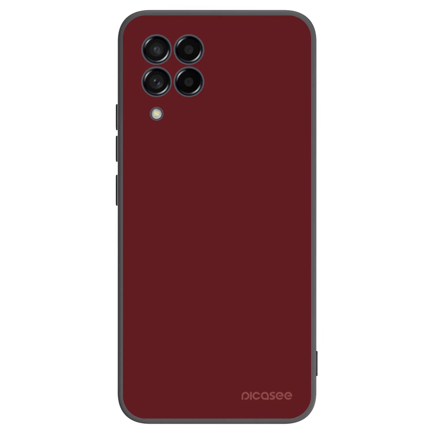 Picasee Μαύρη θήκη σιλικόνης για Samsung Galaxy M53 5G - Red Bliss