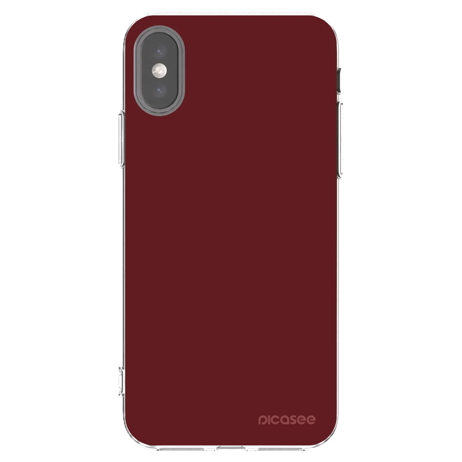 Picasee διαφανής θήκη σιλικόνης Apple iPhone X/XS - Red Bliss