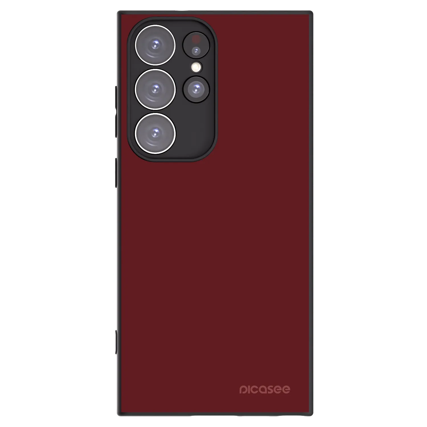 Picasee Μαύρη θήκη σιλικόνης για Samsung Galaxy S23 Ultra 5G - Red Bliss