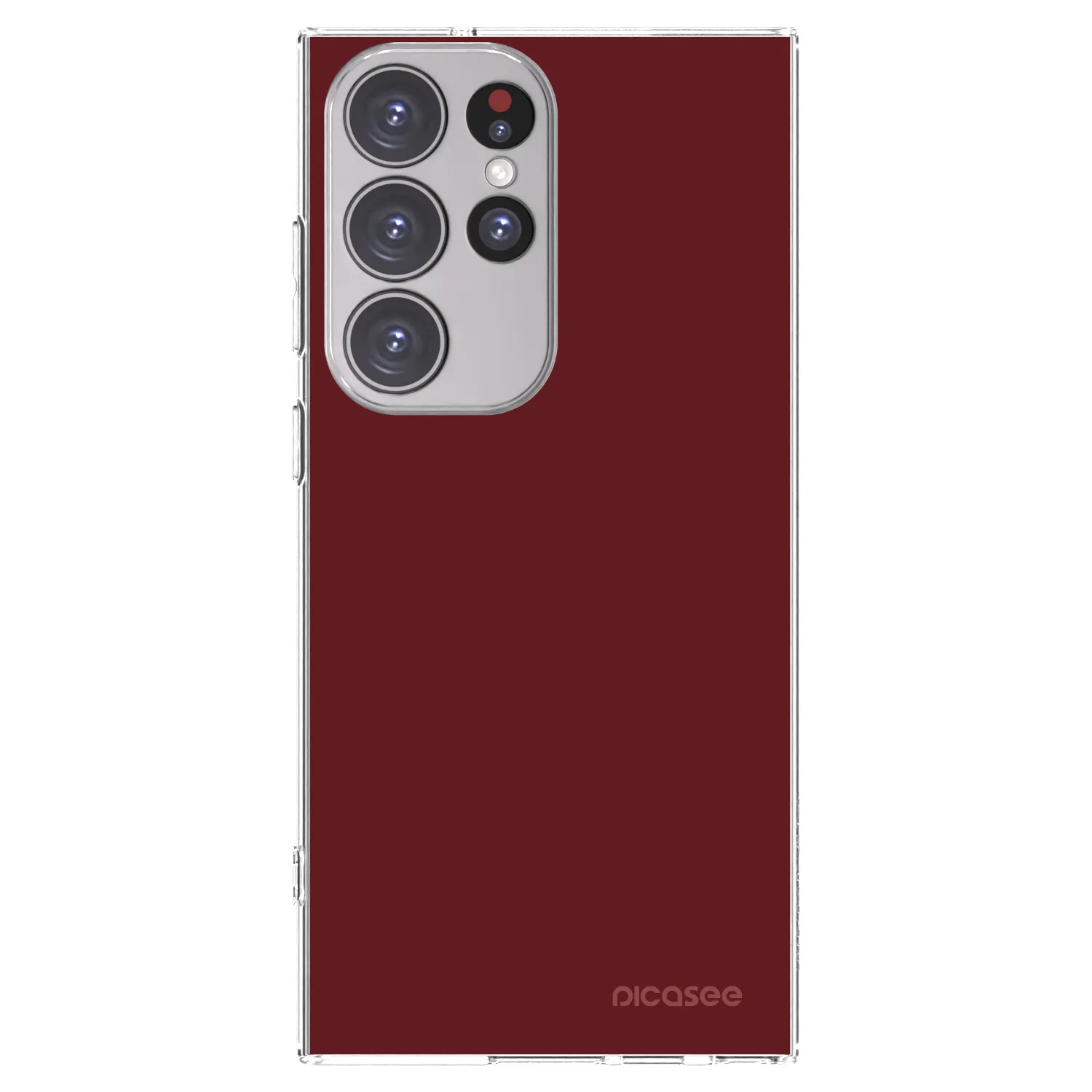 Picasee διαφανής θήκη σιλικόνης Samsung Galaxy S23 Ultra 5G - Red Bliss