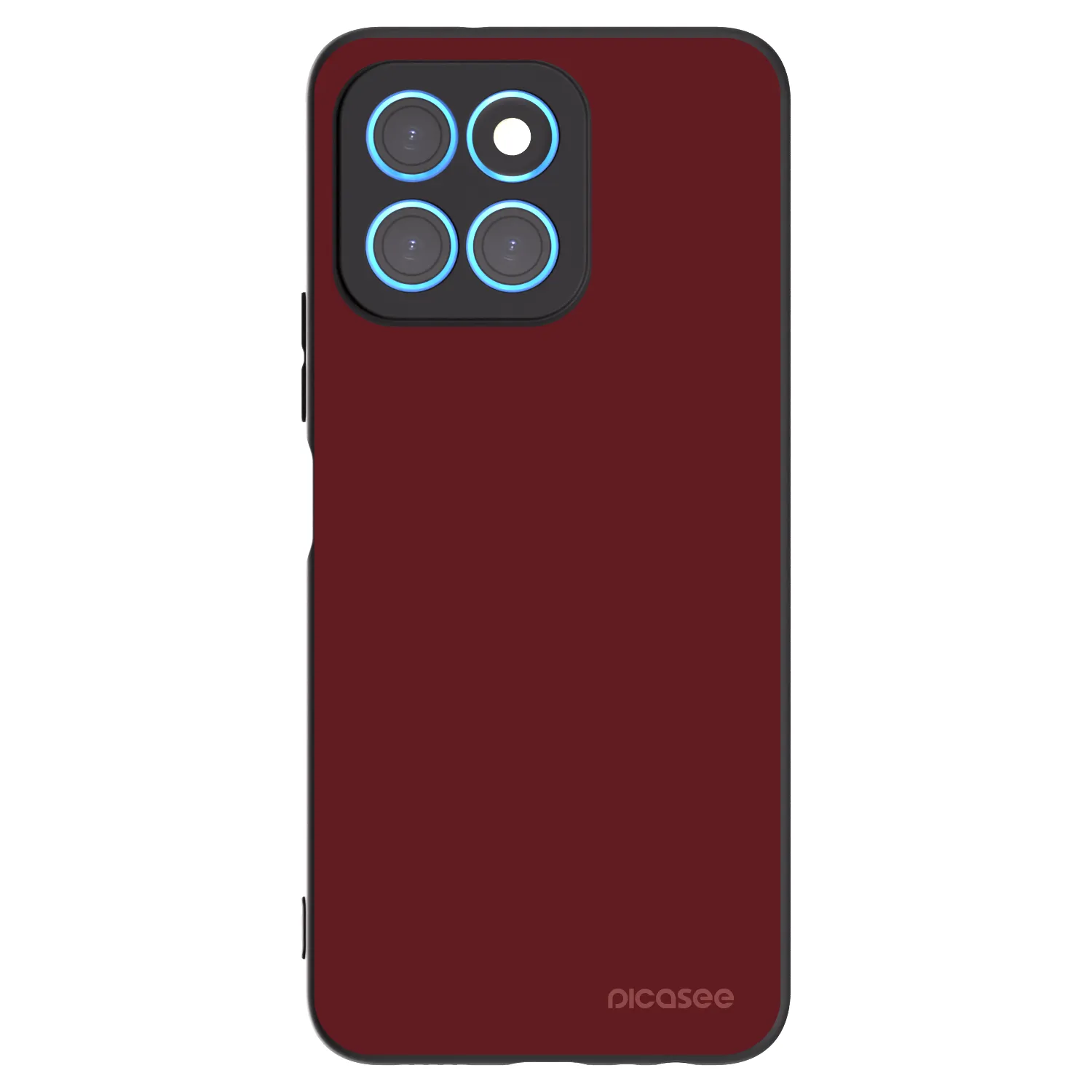Picasee Μαύρη θήκη σιλικόνης για Honor X8 5G - Red Bliss