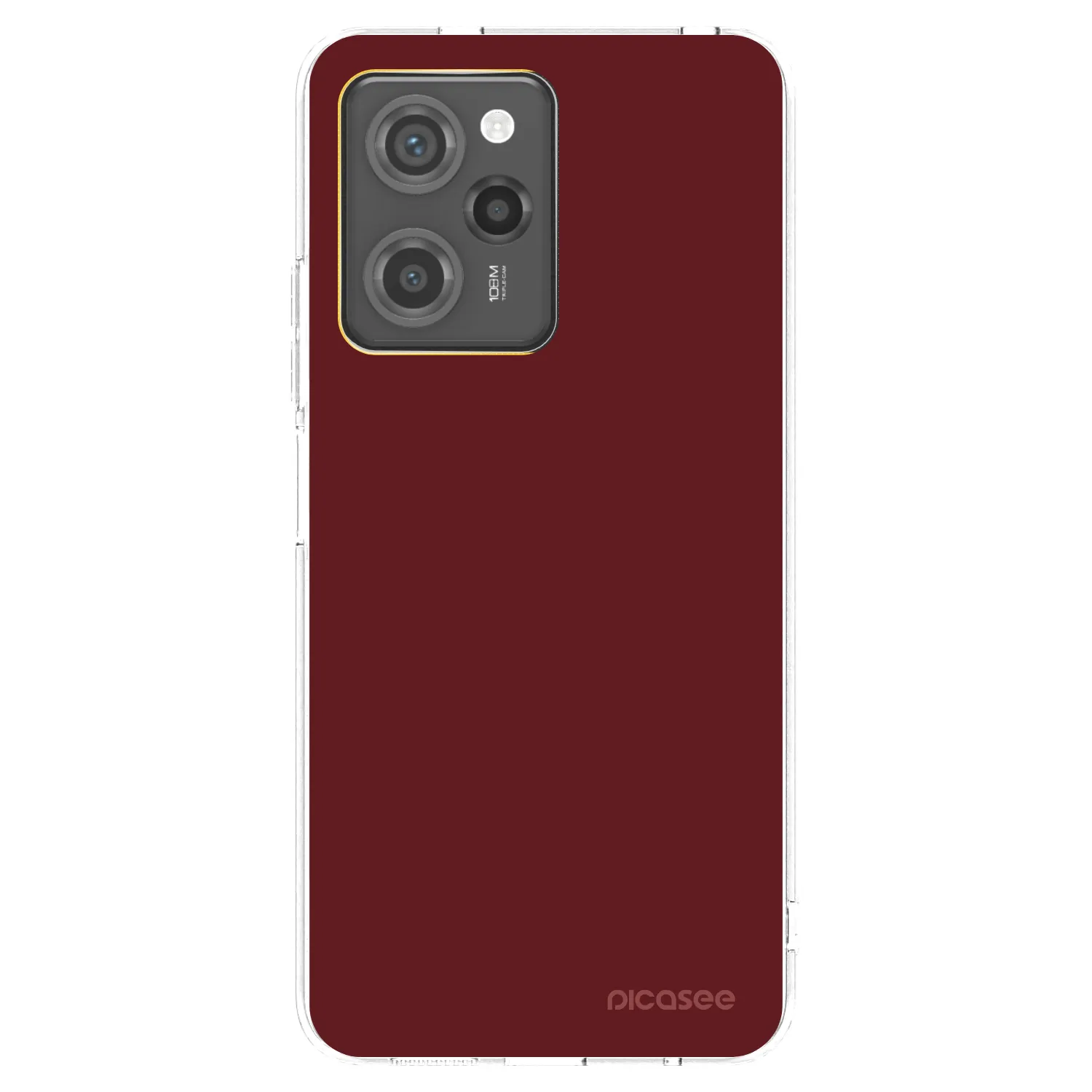 Picasee Μαύρη θήκη σιλικόνης για Xiaomi Poco X5 Pro - Red Bliss
