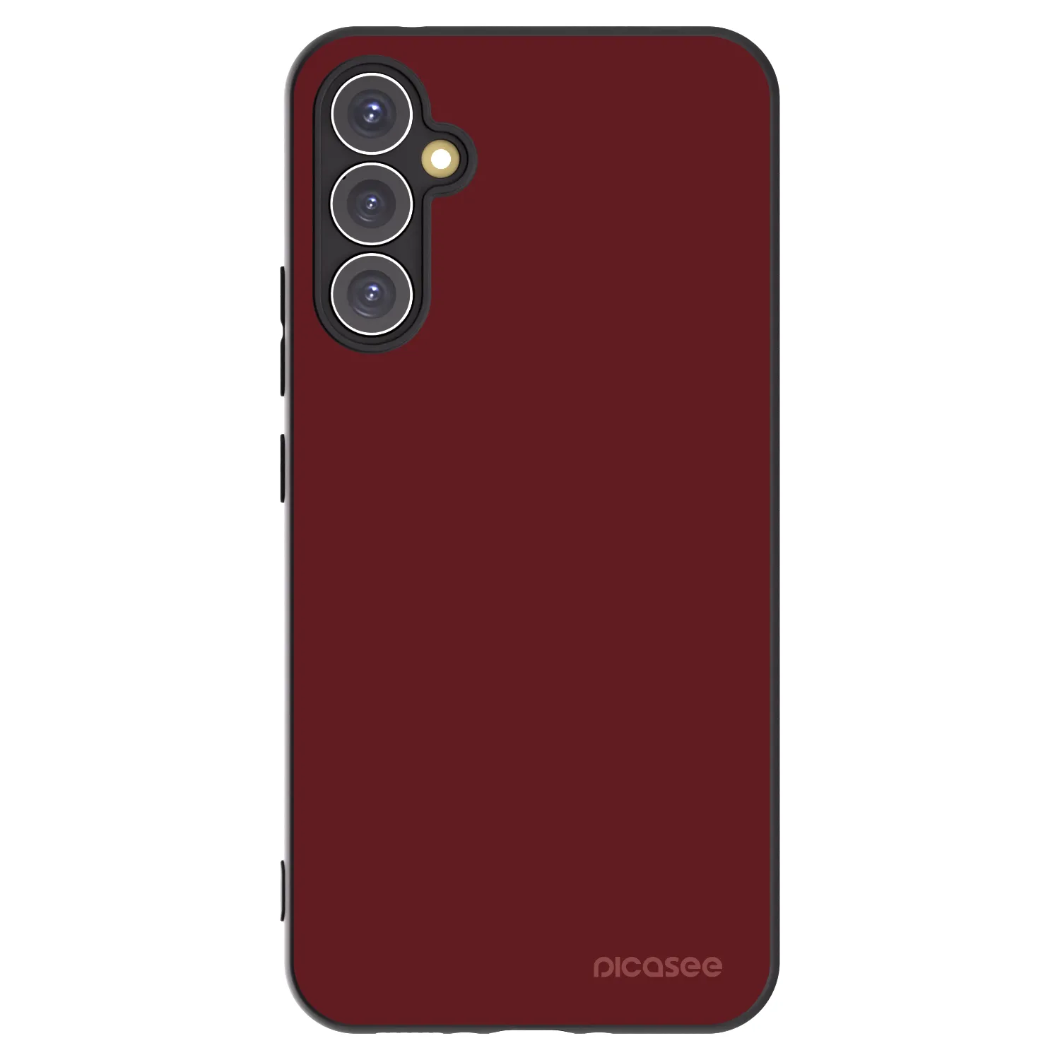 Picasee Μαύρη θήκη σιλικόνης για Samsung Galaxy A34 5G A346B - Red Bliss