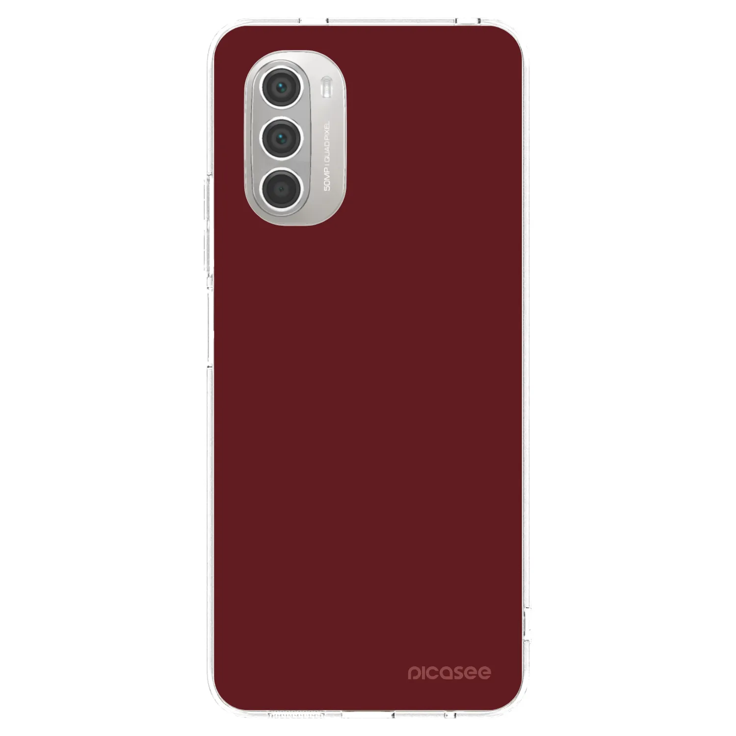 Picasee διαφανής θήκη σιλικόνης Motorola Moto G51 - Red Bliss