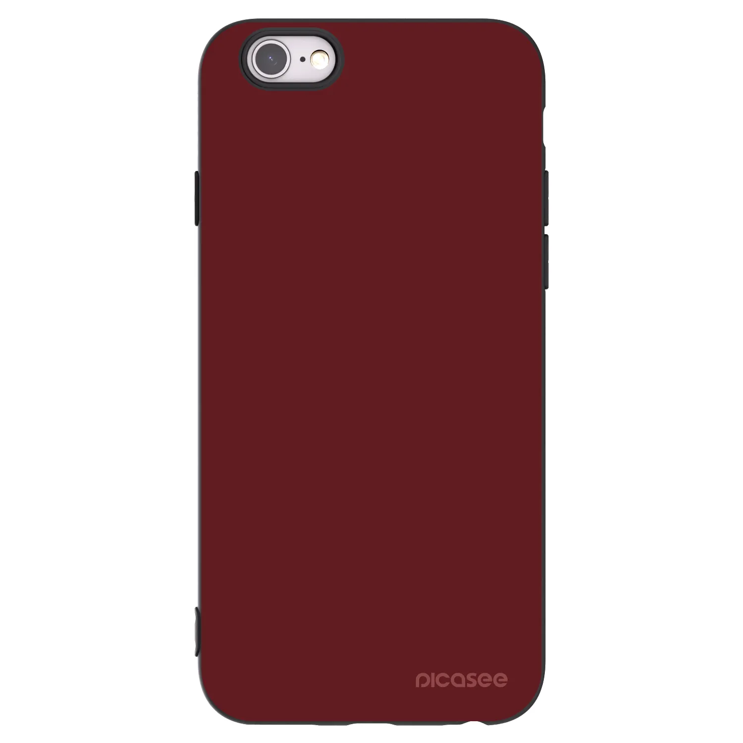 Picasee Μαύρη θήκη σιλικόνης για Apple iPhone 6/6S - Red Bliss