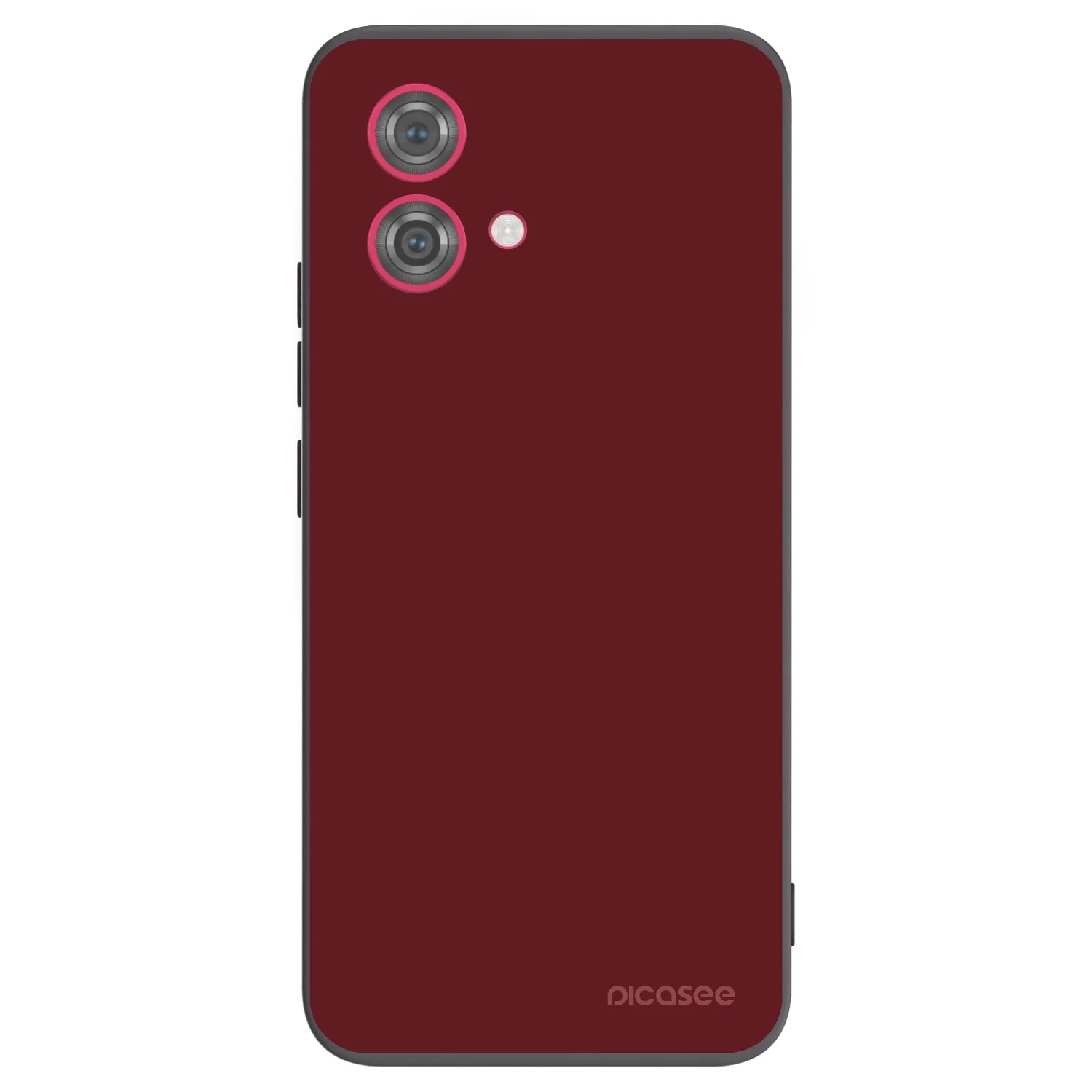 Picasee Μαύρη θήκη σιλικόνης για Motorola Moto G84 5G - Red Bliss