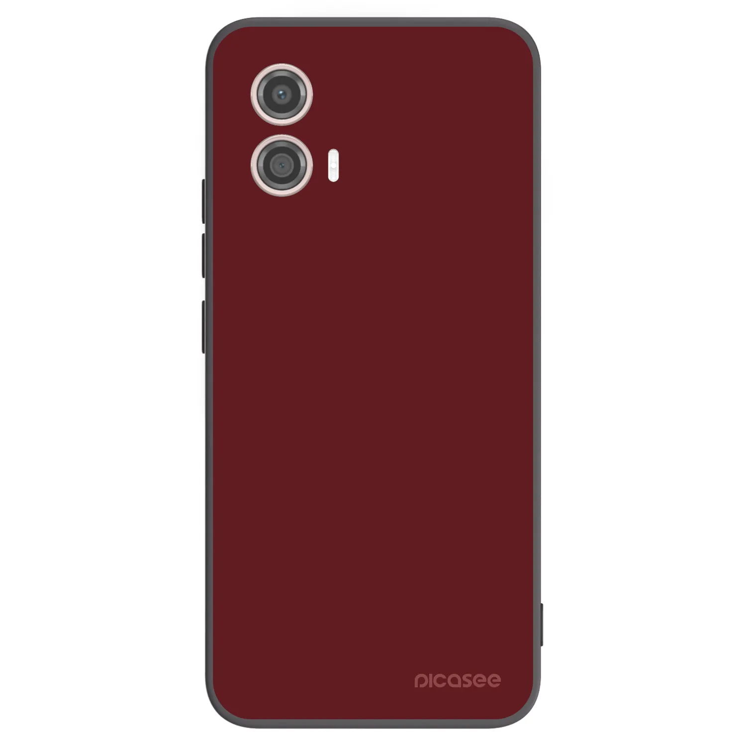 Picasee Μαύρη θήκη σιλικόνης για Motorola Moto G53 5G - Red Bliss