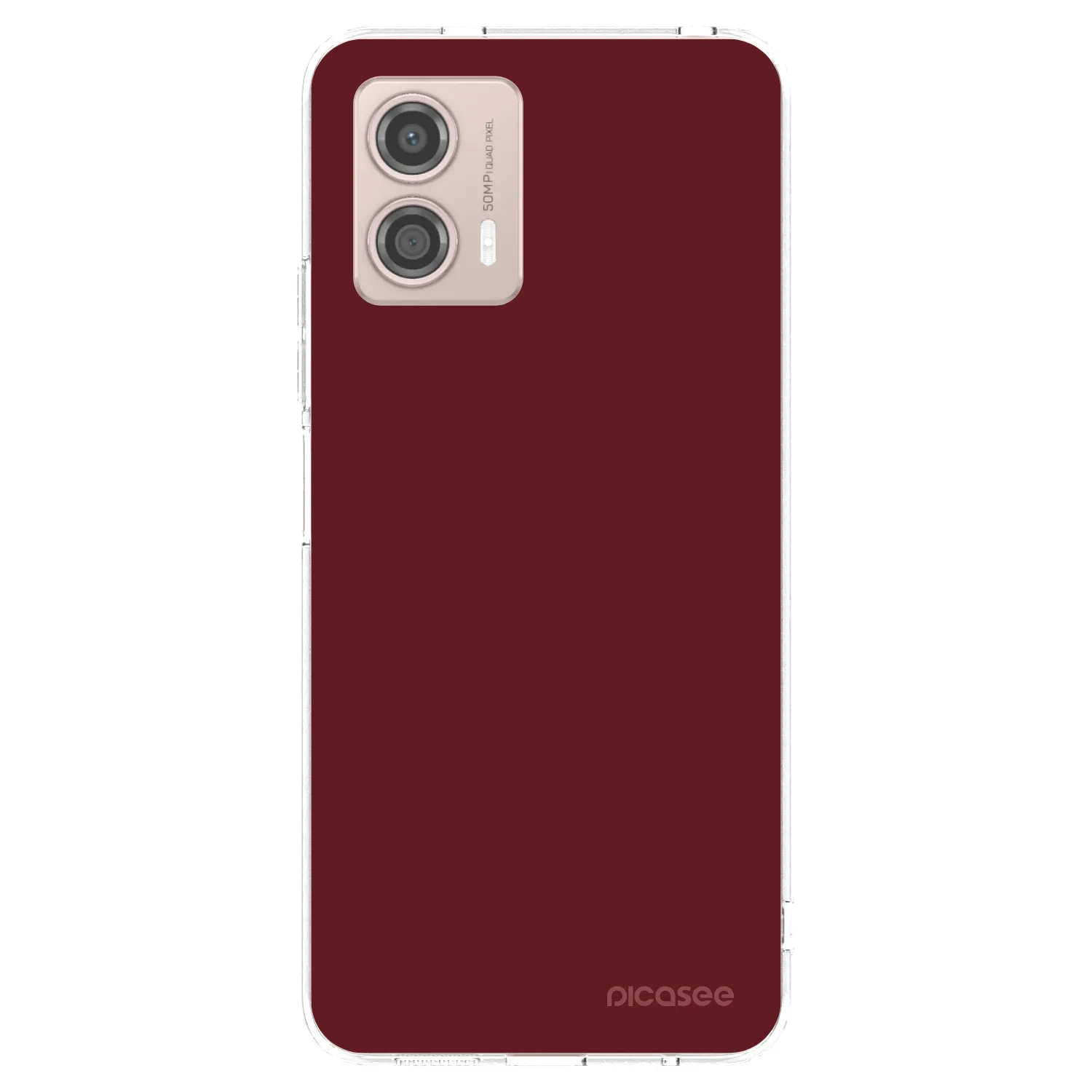 Picasee διαφανής θήκη σιλικόνης Motorola Moto G53 5G - Red Bliss