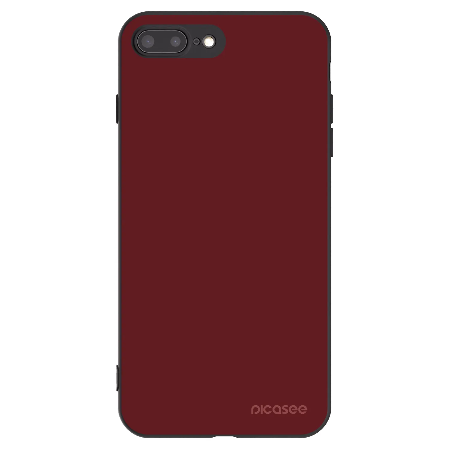 Picasee Μαύρη θήκη σιλικόνης για Apple iPhone 8 Plus - Red Bliss